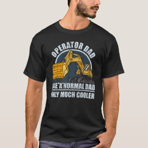 Männer Bauarbeiter Schwere Ausrüstung Bagger T-Shirt