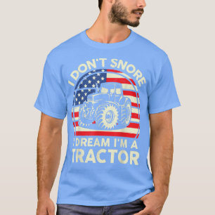 Männer Bauer Jungs Funny Ich schnarche nicht, ich T-Shirt