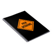 Männer | Bauzeichen | SpiralNotebook Notizblock (Rechte Seite)