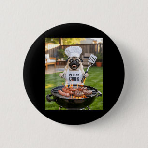 Männer Bbq Barbecue Liebling Der Koch Hund Papa Me Button