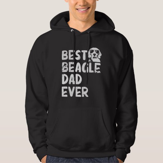 Männer Beagle Vater Bester Beagle Vater Ever Dog V Hoodie (Vorderseite)