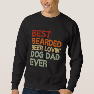 Männer Bearded Biere Lovin Vater trinken Haustier Sweatshirt