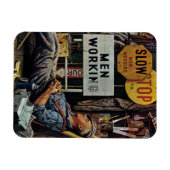 Männer bei der Arbeit Magnet (Horizontal)