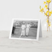 Männer beim Tennisturnier in Washington DC Karte (Gelbe Blume)