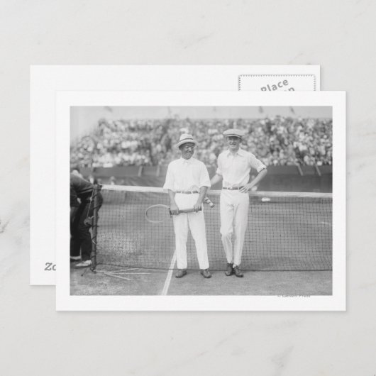 Männer beim Tennisturnier in Washington DC Postkarte (Vorne/Hinten)