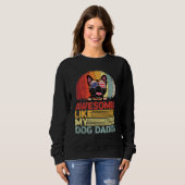 Männer bekümmerten französischen Bulldoggen Phanta Sweatshirt (Vorne ganz)