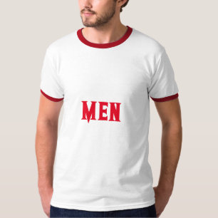 Männer Benutzerdefinierter Text oder Name mit rote T-Shirt