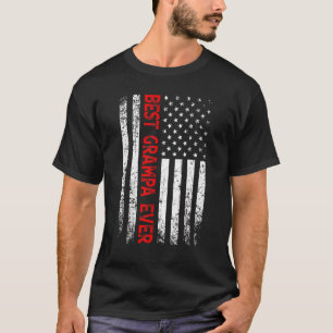 Männer beste Grampa je US-Flagge 4. Juli Fett T-Shirt