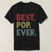 Männer Bester Pop je Design Opa oder Vater T-Shirt (Design vorne)