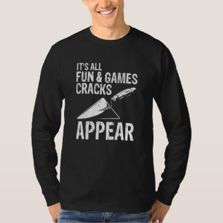Männer Betonfinisharbeiter für Bau Zement Arb T-Shirt