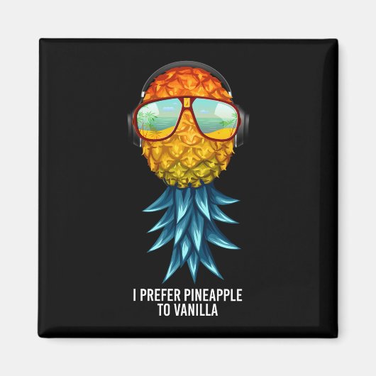 Männer bevorzugen Ananas gegenüber Vanille-Upside- Magnet (Vorne)