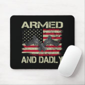 Männer bewaffnet und Dadly lustig Totenvater für V Mousepad (Mit Mouse)