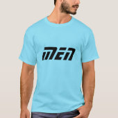 Männer Bezeichnung Text gedruckt Blau Farbe 100% B T-Shirt (Vorderseite)