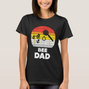 Männer Biene Vater Retro Imkerei Apiary Imker Api T-Shirt