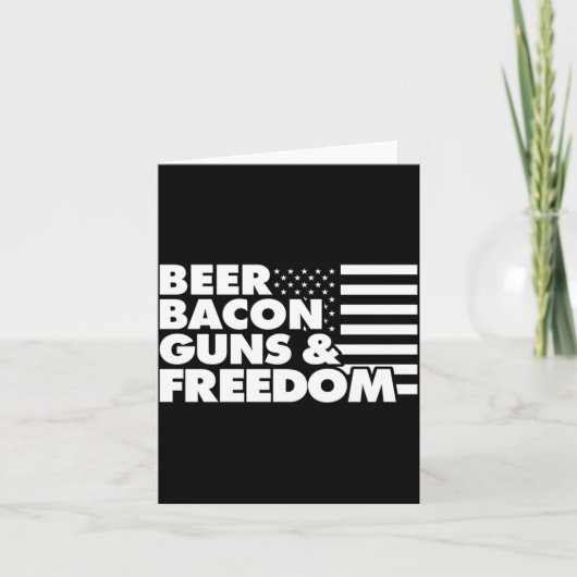 Männer Bier Bacon S Und Dom Leistung Karte (Vorderseite)
