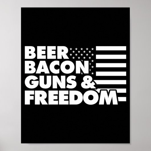 Männer Bier Bacon S Und Dom Leistung Poster (Vorne)