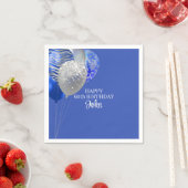 Männer Blau Geburtstag  Serviette (Beispiel)