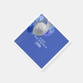 Männer Blau Geburtstag  Serviette (Ecke)