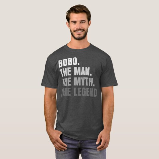 Männer Bobo der Mann der Mythos der legendäre Groß T-Shirt (Vorne ganz)