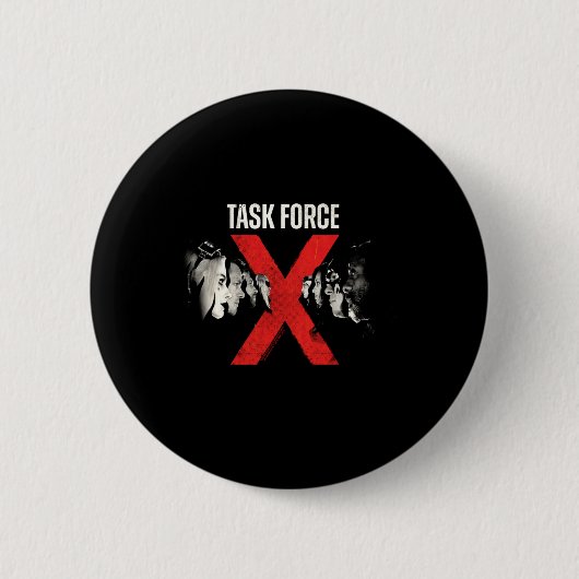 Männer Bösewicht Team Task Force X Leistung Button (Vorderseite)