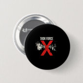 Männer Bösewicht Team Task Force X Leistung Button (Vorne & Hinten)