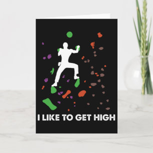 Männer Bouldering Lustig Bouldering Ich mag es hoc Karte