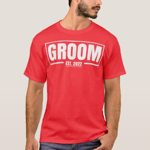 Männer Bräutigam Established 2022 Hochzeit T-Shirt