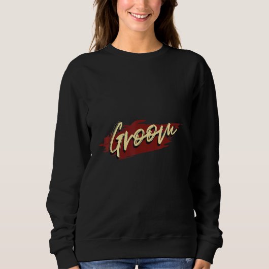 Männer Bräutigam Retro Junggesellenabschied Sweatshirt (Vorderseite)
