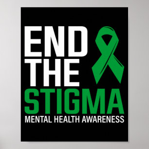 Männer brechen Ketten des Stigmas beenden das Stig Poster
