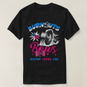 Männer-Burnouts oder Bows Gender Reveal Baby Party T-Shirt (Design vorne)