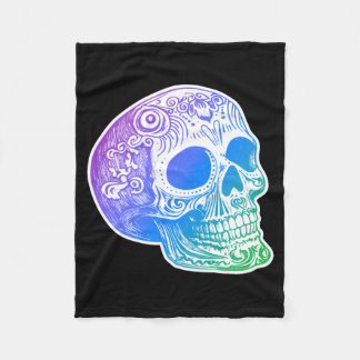 Männer Calaca Gradient Zucker-Schädel-Design Fleecedecke