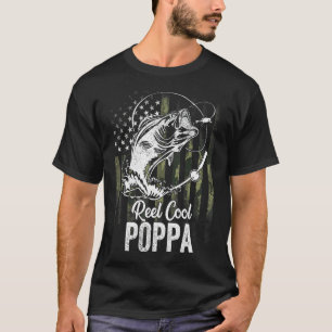 Männer Camouflage Flag drucken Coolen Poppa Vather T-Shirt