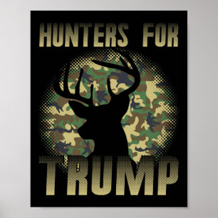 Männer Camouflage Hirschjäger für Trump Jagd Bow A Poster