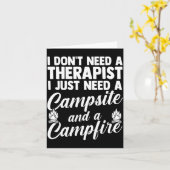 Männer Camping Lagerfeuer Camping Leben Wald Campe Karte (Gelbe Blume)