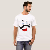 Männer Cartoon Laughing Face T - Shirt (Vorne ganz)