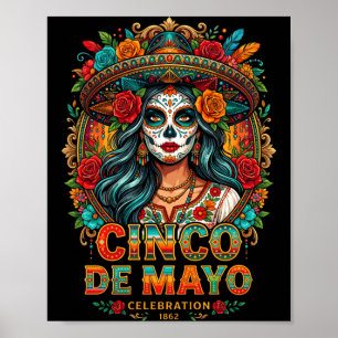 Männer Cinco De Mayo 1862 Fiesta Hispanic Tag Der Poster