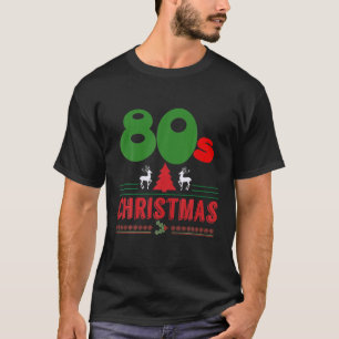 Männer COOL: Retro Ugly 80er Weihnachtsanbau Party T-Shirt