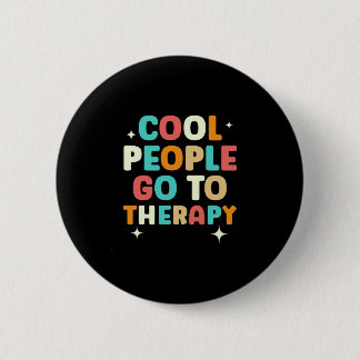 Männer coole Leute gehen zur Therapie Bewusstsein  Button