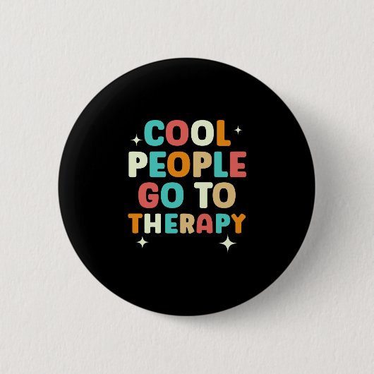 Männer coole Leute gehen zur Therapie Bewusstsein Button (Vorderseite)