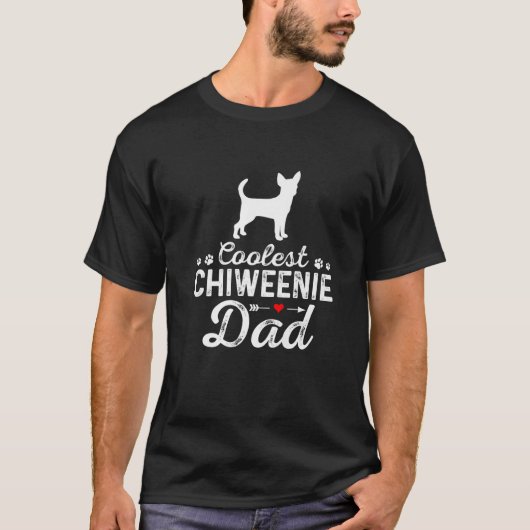 Männer Cooler CHIWEENIE Vater Funny Dog Vater Haus T-Shirt (Vorderseite)