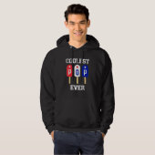 Männer Cooler Pop je Popsison Männer Bester Vater  Hoodie (Vorne ganz)