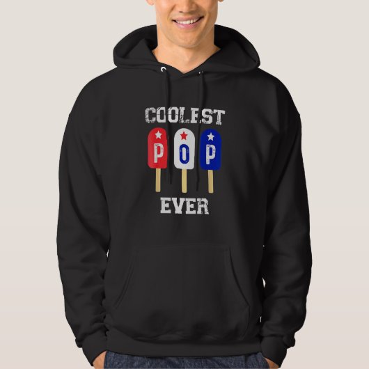 Männer Cooler Pop je Popsison Männer Bester Vater  Hoodie (Vorderseite)