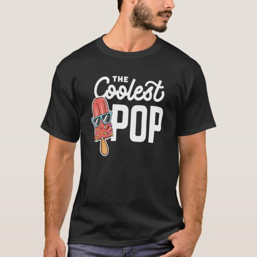 Männer Coolster Pop Bester Vater je Cooler Vaterta T-Shirt (Vorderseite)
