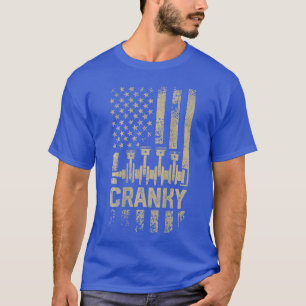 Männer cranky Auto Motor Kurbelwelle lustige Mecha T-Shirt