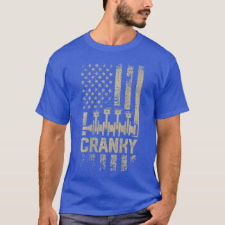 Männer cranky Auto Motor Kurbelwelle lustige Mecha T-Shirt