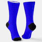 Männer Crew Socken, Blaues lila klassisches Design Socken (Gewinkelt)