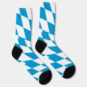 Männer Crew Socken mit bayerischer Flagge (Rechts)