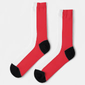 Männer Crew Socken mit der Flagge Frankreichs (Linkes Detail)