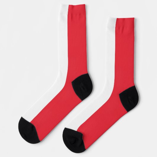 Männer Crew Socken mit der Flagge Frankreichs (Linkes Detail)