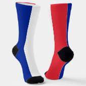 Männer Crew Socken mit der Flagge Frankreichs (Gewinkelt)